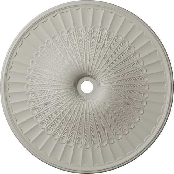 Ekena Millwork Galveston Ceiling Medallion (Fits Canopies up to 5 7/8"), 51"OD x 3 5/8"ID x 3 3/8"P, Pot of Cream CM51GLPCF - main